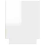 Meuble TV blanc brillant 102x35x45 cm bois d'ingénierie – Image 6