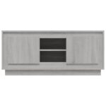Meuble TV sonoma gris 102x35x45 cm bois d'ingénierie – Image 4