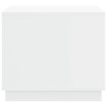 Table basse blanc 51x50x44 cm bois d'ingénierie – Image 5