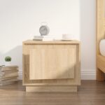 Table basse chêne sonoma 51x50x44 cm bois d'ingénierie