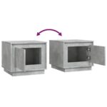 Table basse gris béton 51x50x44 cm bois d'ingénierie – Image 6