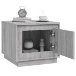 Table basse sonoma gris 51x50x44 cm bois d'ingénierie – Image 2