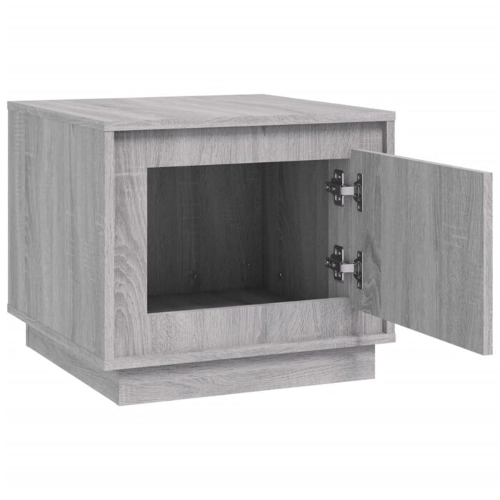 Table basse sonoma gris 51x50x44 cm bois d'ingénierie – Image 4