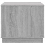Table basse sonoma gris 51x50x44 cm bois d'ingénierie – Image 5