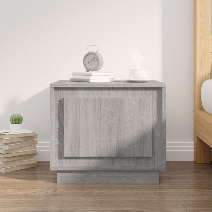 Table basse sonoma gris 51x50x44 cm bois d'ingénierie – Image 1