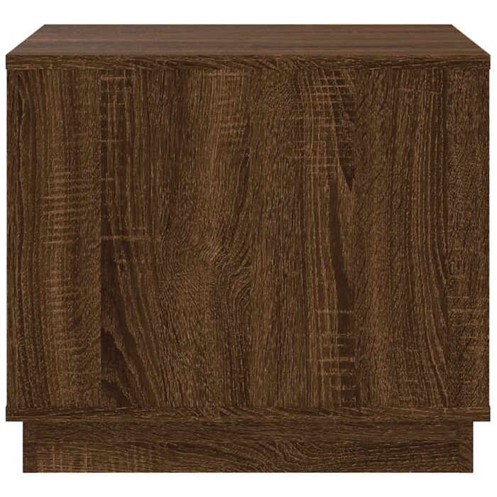 Table basse chêne marron 51x50x44 cm bois d'ingénierie – Image 5