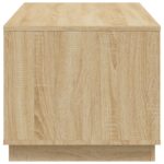 Table basse chêne sonoma 102x50x44 cm bois d'ingénierie – Image 6