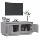 Table basse sonoma gris 102x50x44 cm bois d'ingénierie – Image 3