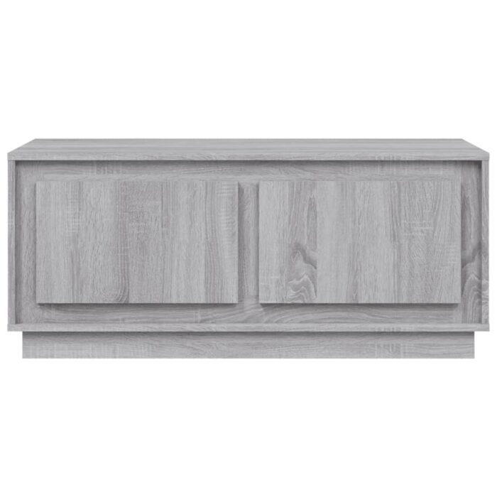 Table basse sonoma gris 102x50x44 cm bois d'ingénierie – Image 4