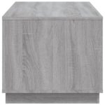 Table basse sonoma gris 102x50x44 cm bois d'ingénierie – Image 6