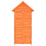 Abri à outils de jardin marron 89x52,5x175 cm bois massif pin – Image 2
