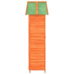 Abri à outils de jardin marron 89x52,5x175 cm bois massif pin – Image 4