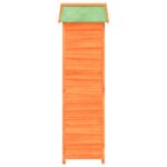 Abri à outils de jardin marron 120x53,5x170 cm bois massif pin – Image 4