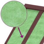 Ensemble de remise à outils de jardin 2 pcs moka pin massif – Image 10