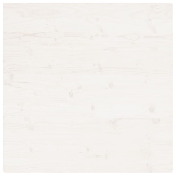 Dessus de table blanc 80x80x2,5 cm bois de pin massif – Image 3