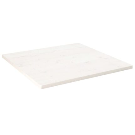 Dessus de table blanc 90x90x2,5 cm bois de pin massif