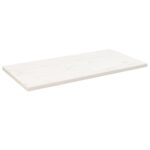 Dessus de table blanc 100x60x2,5 cm bois de pin massif