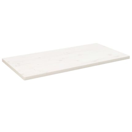 Dessus de table blanc 100x60x2,5 cm bois de pin massif