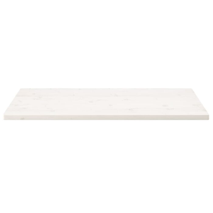 Dessus de table blanc 100x60x2,5 cm bois de pin massif – Image 2