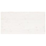 Dessus de table blanc 100x60x2,5 cm bois de pin massif – Image 3