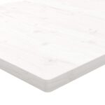 Dessus de table blanc 110x60x2,5 cm bois de pin massif – Image 4