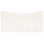 Dessus de bureau blanc 110x55x2,5 cm bois massif de pin – Image 2
