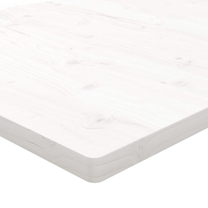 Dessus de bureau blanc 110x55x2,5 cm bois massif de pin – Image 3