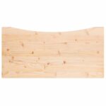 Dessus de bureau 100x60x2,5 cm bois massif de pin – Image 2
