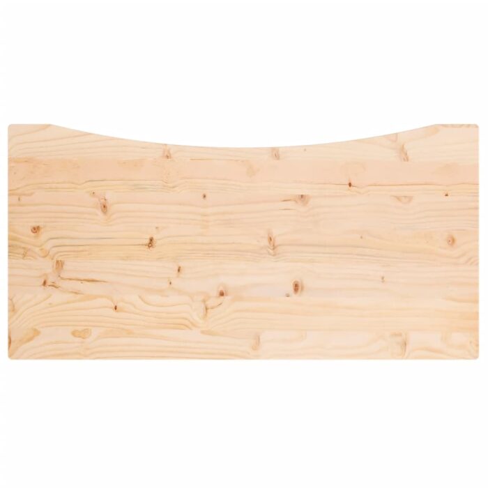 Dessus de bureau 100x60x2,5 cm bois massif de pin – Image 2