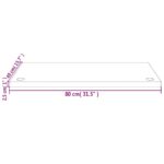 Dessus de bureau 80x40x2,5 cm bois massif de pin – Image 5