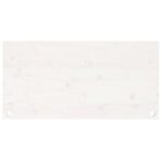 Dessus de bureau blanc 100x50x2,5 cm bois massif de pin – Image 2
