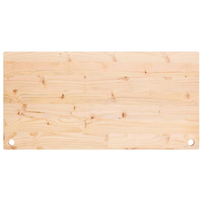 Dessus de bureau 100x60x2,5 cm bois massif de pin – Image 2