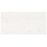 Dessus de bureau blanc 100x60x2,5 cm bois massif de pin – Image 2
