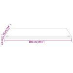 Dessus de bureau blanc 100x60x2,5 cm bois massif de pin – Image 5