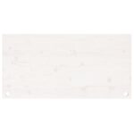 Dessus de bureau blanc 110x60x2,5 cm bois massif de pin – Image 2