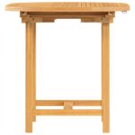 Table extensible de jardin 110-160x80x75 cm bois de teck solide – Image 3