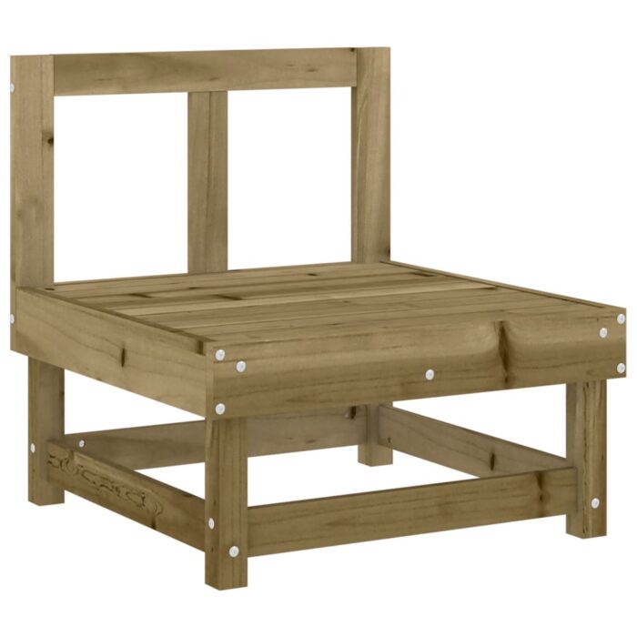 Canapé central avec coussins bois de pin imprégné – Image 4