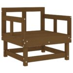 Chaises de jardin avec coussins lot de 2 marron miel – Image 5