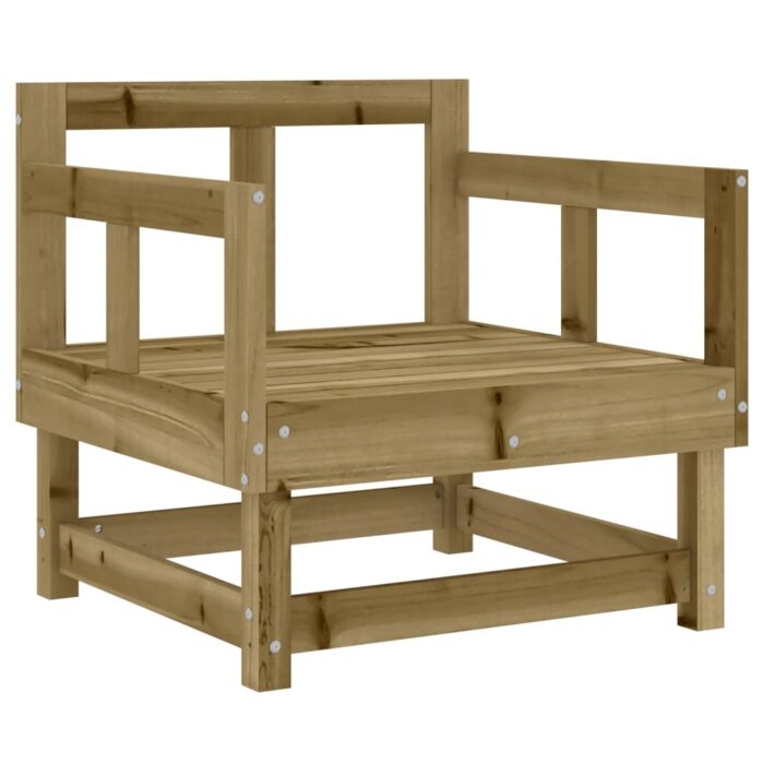 Chaises de jardin avec coussins lot de 2 bois de pin imprégné – Image 5