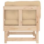 Canapés d'angle avec coussins 2 pcs bois de pin massif – Image 4