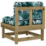 Canapés centraux avec coussins 2 pcs bois de pin imprégné – Image 5