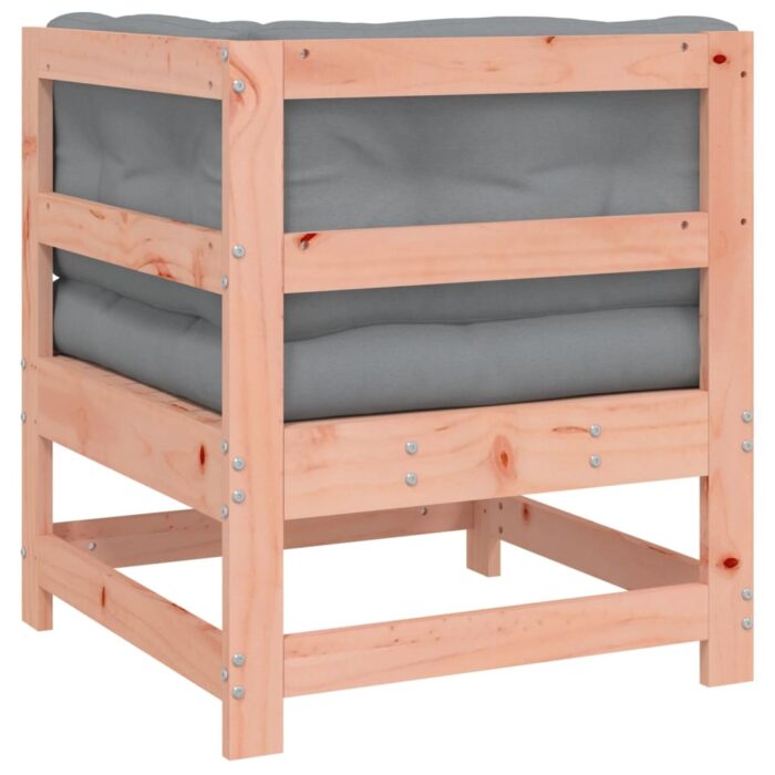 Canapé d'angle avec coussins bois massif douglas – Image 3