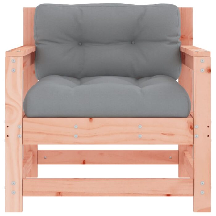 Chaises de jardin avec coussins lot de 2 bois massif douglas – Image 2