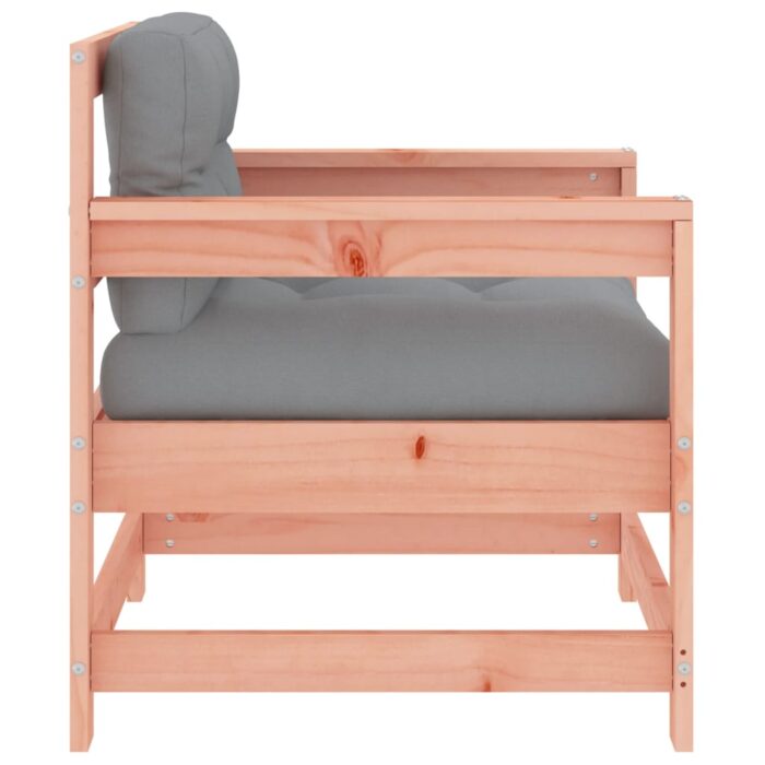 Chaises de jardin avec coussins lot de 2 bois massif douglas – Image 3