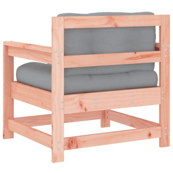 Chaises de jardin avec coussins lot de 2 bois massif douglas – Image 4