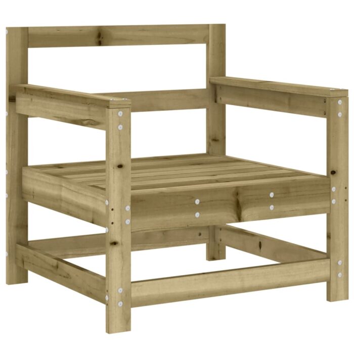 Chaises de jardin avec coussins lot de 2 bois de pin imprégné – Image 5