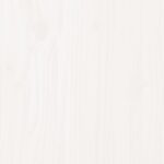 Chaise de jardin avec coussins blanc bois de pin massif – Image 5