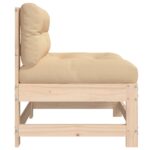 Canapés centraux avec coussins 2 pcs bois de pin massif – Image 4