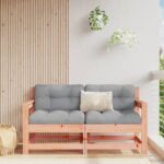 Chaises de jardin avec coussins lot de 2 bois massif douglas