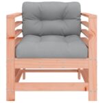 Chaises de jardin avec coussins lot de 2 bois massif douglas – Image 2